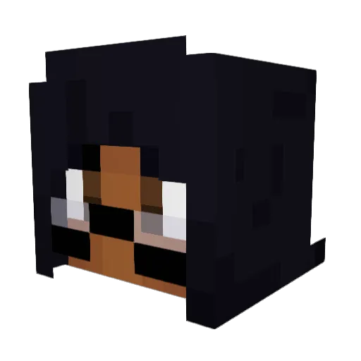 scarcovy Minecraft avatar head, 3D render