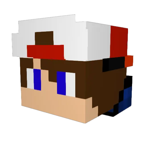 scards44 Minecraft avatar head, 3D render