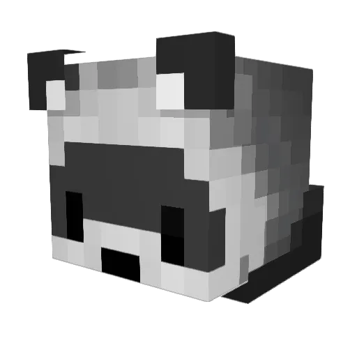 scareniko Minecraft avatar head, 3D render