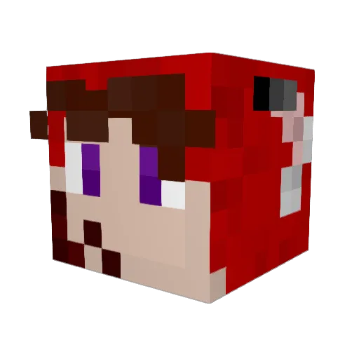 scarfeater69420 Minecraft avatar head, 3D render