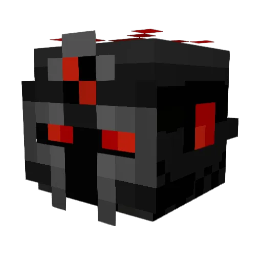 scariest_tiger Minecraft avatar head, 3D render