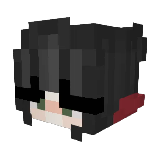 scariscool Minecraft avatar head, 3D render