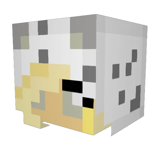 scarlee33 Minecraft avatar head, 3D render
