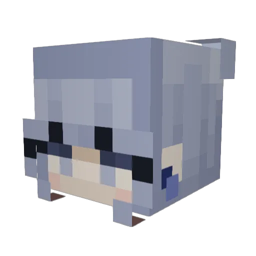 scarlet4591 Minecraft avatar head, 3D render