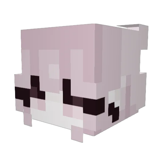 scarlet_here Minecraft avatar head, 3D render
