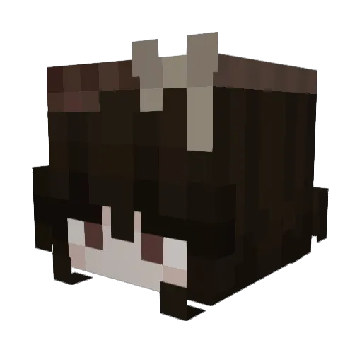 scarletm0on Minecraft avatar head, 3D render