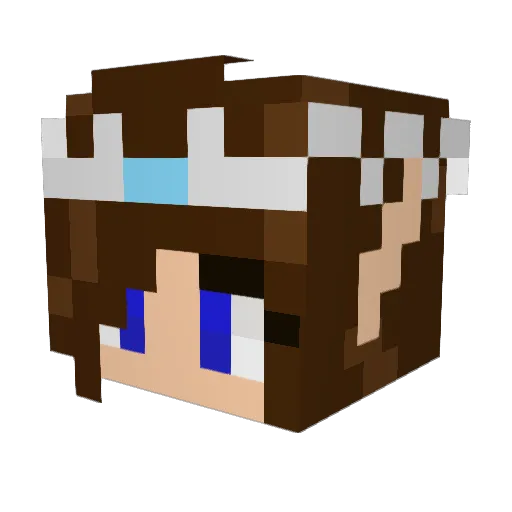 scarlett013 Minecraft avatar head, 3D render