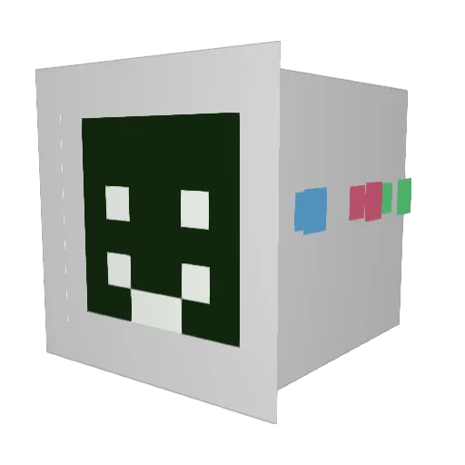 scarlettchu Minecraft avatar head, 3D render