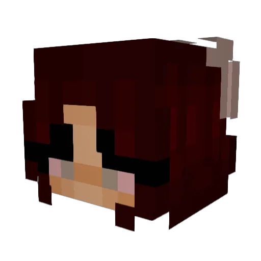 scarrcel Minecraft avatar head, 3D render