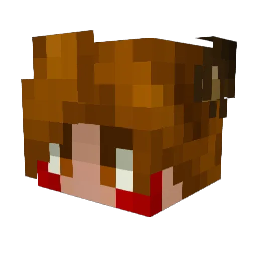 scarredbf Minecraft avatar head, 3D render