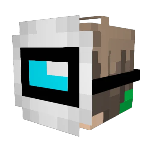 scarrobi Minecraft avatar head, 3D render