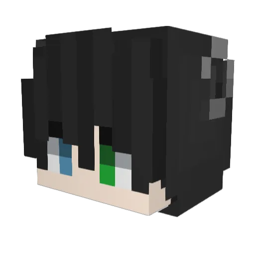 scarsito Minecraft avatar head, 3D render