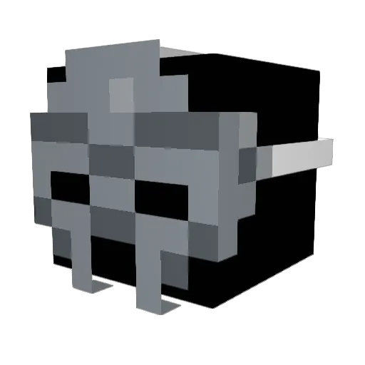 scarur Minecraft avatar head, 3D render