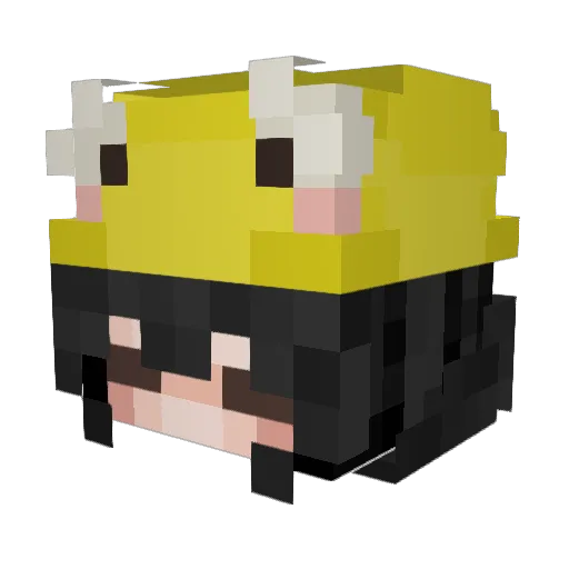 scarxietyy Minecraft avatar head, 3D render