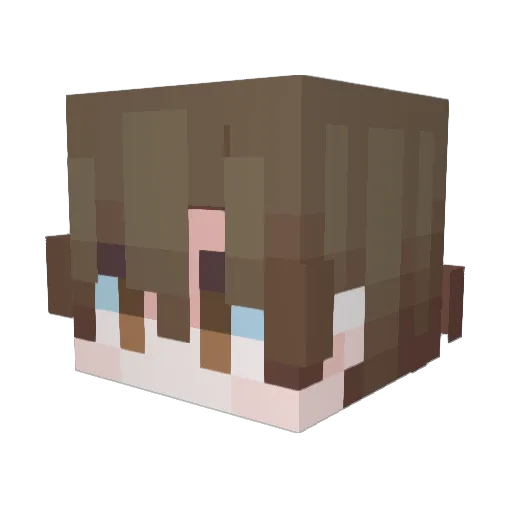 scary72 Minecraft avatar head, 3D render