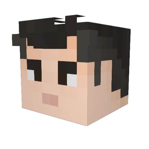 scary_miklos Minecraft avatar head, 3D render