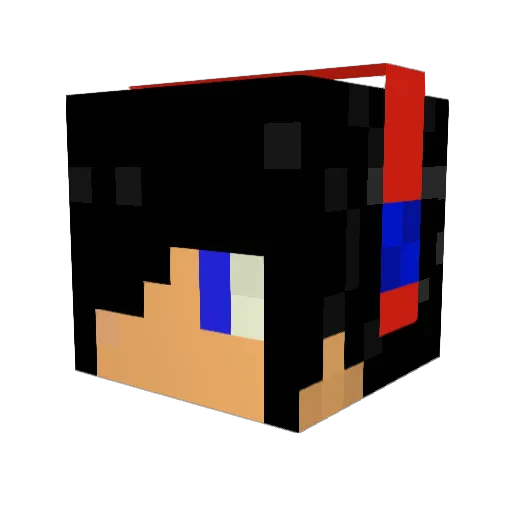 scarycomet Minecraft avatar head, 3D render
