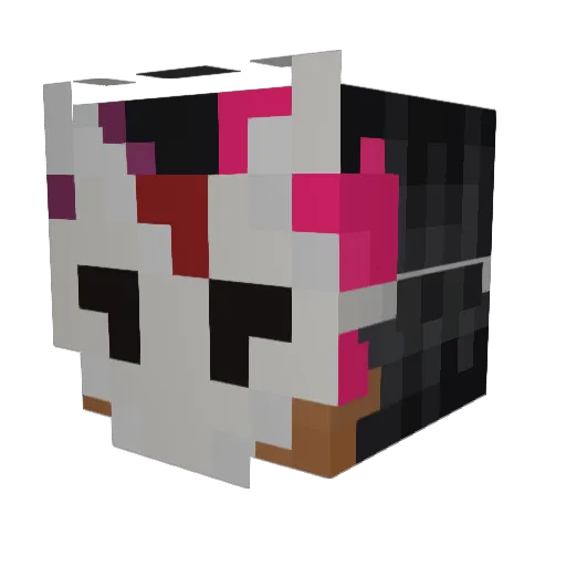 scarydeery Minecraft avatar head, 3D render