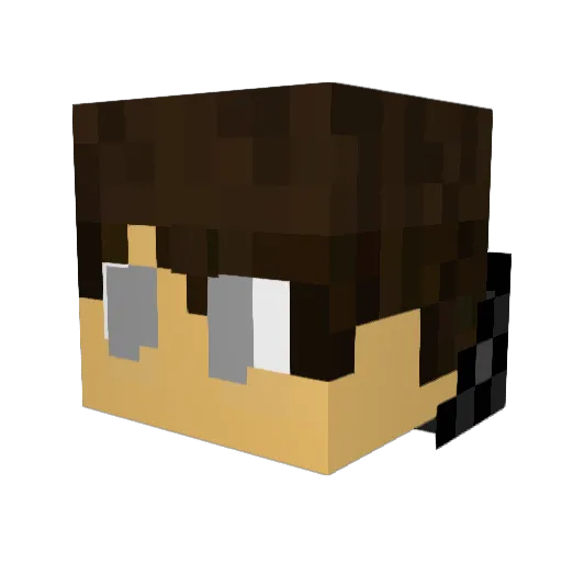 scarydorito Minecraft avatar head, 3D render