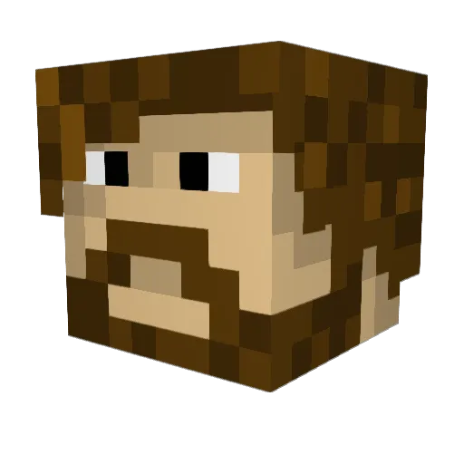 scaryevilguy Minecraft avatar head, 3D render