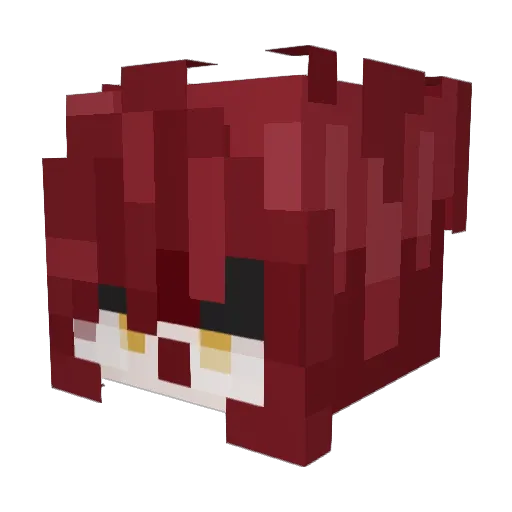 scarymqnsterz Minecraft avatar head, 3D render