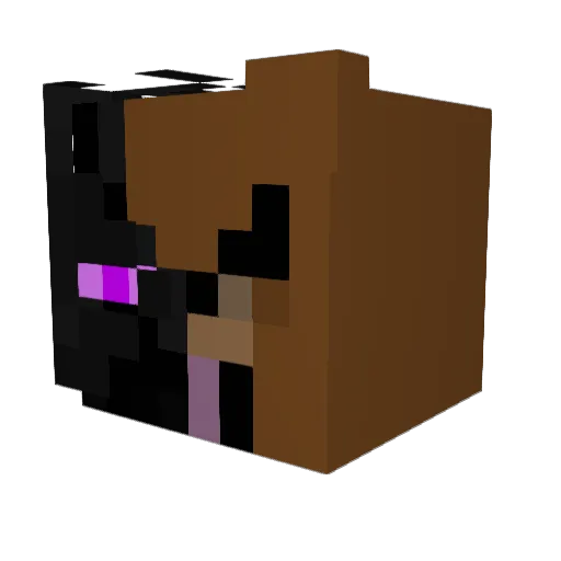 scarysession Minecraft avatar head, 3D render