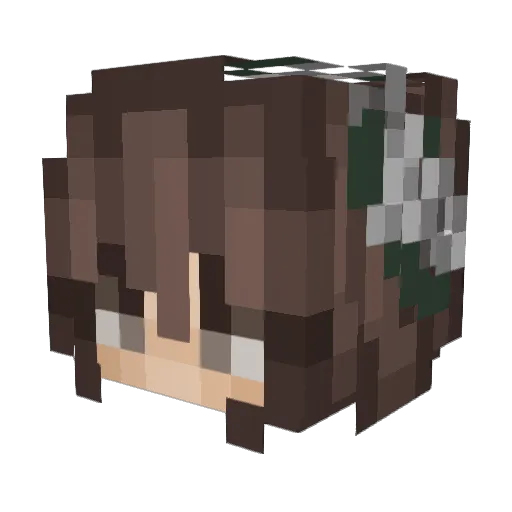 scarytale Minecraft avatar head, 3D render