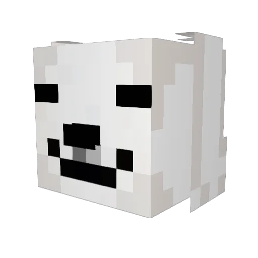 scasdog Minecraft avatar head, 3D render