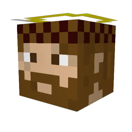 scat_1 Minecraft avatar head, 3D render
