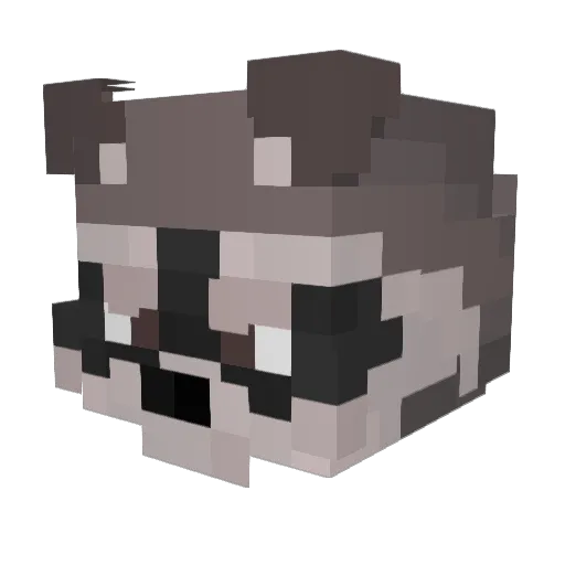 scatola Minecraft avatar head, 3D render