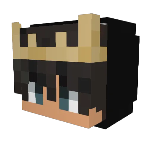 scattermatter Minecraft avatar head, 3D render