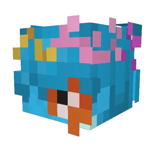 sccourge Minecraft avatar head, 3D render