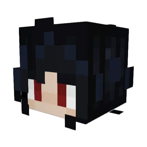 sceliax Minecraft avatar head, 3D render