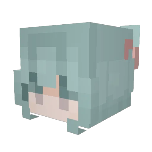 scem0r Minecraft avatar head, 3D render