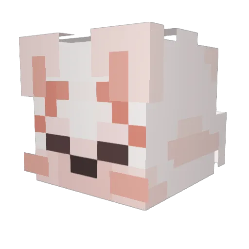 scenaburo Minecraft avatar head, 3D render