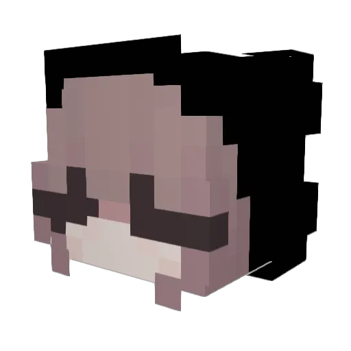 scftvity Minecraft avatar head, 3D render