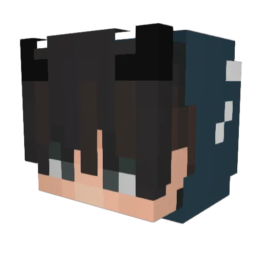 scgkuku Minecraft avatar head, 3D render