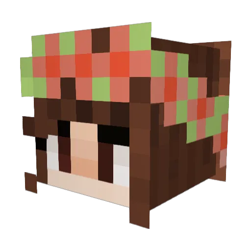 schaapje5 Minecraft avatar head, 3D render