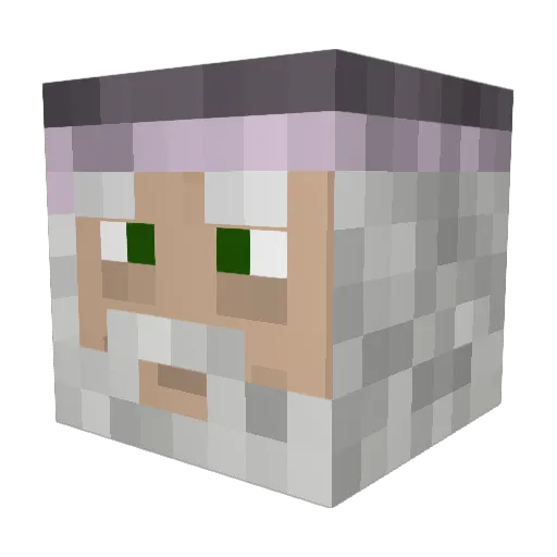 schaker10 Minecraft avatar head, 3D render