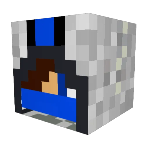 schakonHQ Minecraft avatar head, 3D render