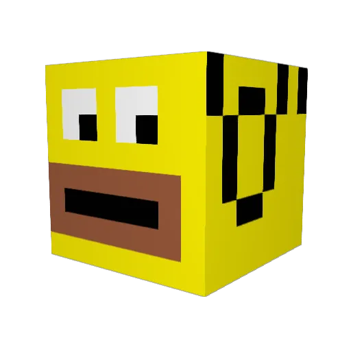 scharkopolo Minecraft avatar head, 3D render