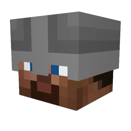schasyy Minecraft avatar head, 3D render