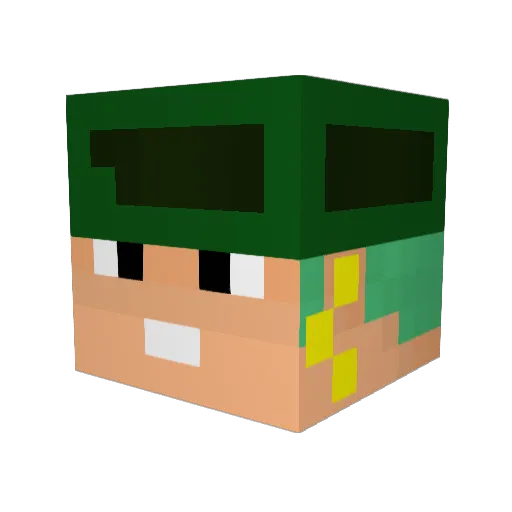 schayuzaAmBellen Minecraft avatar head, 3D render