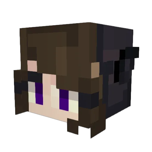 scheinex Minecraft avatar head, 3D render