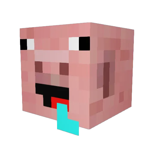 scheinixd Minecraft avatar head, 3D render