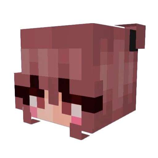schellita Minecraft avatar head, 3D render