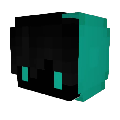 schemeguy Minecraft avatar head, 3D render