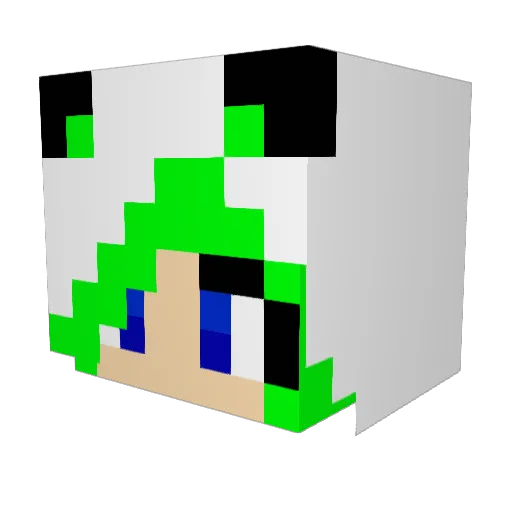 schesse Minecraft avatar head, 3D render