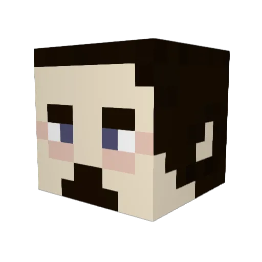 schildburger Minecraft avatar head, 3D render