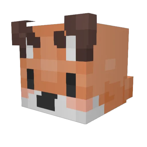 schischkebab Minecraft avatar head, 3D render